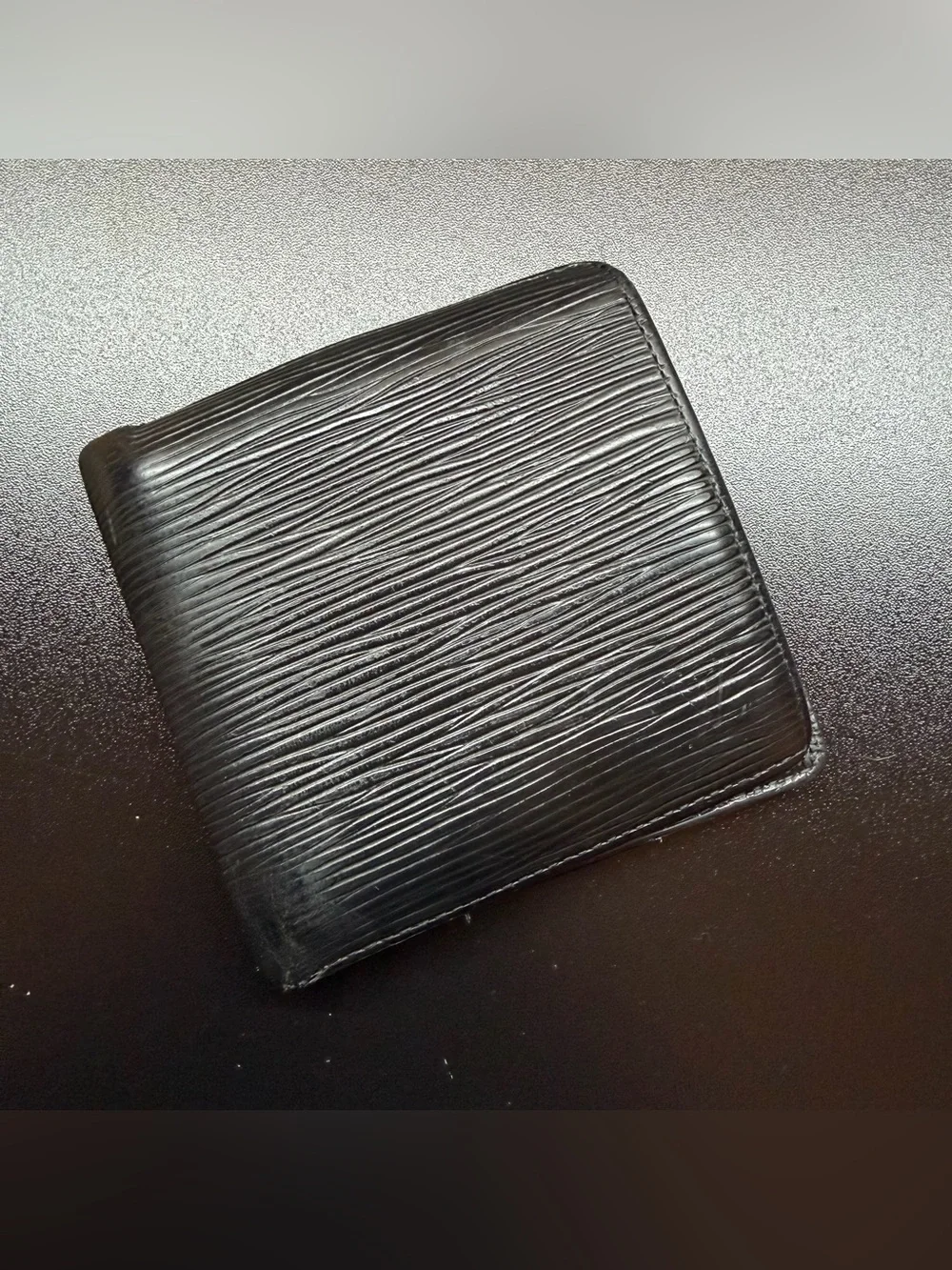 Louis Vuitton Black Epi Marco Bifold Wallet